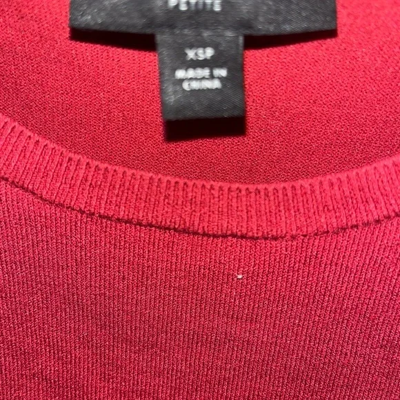 Ann Taylor Red Sweater, Size XSP - Picture 3 of 4